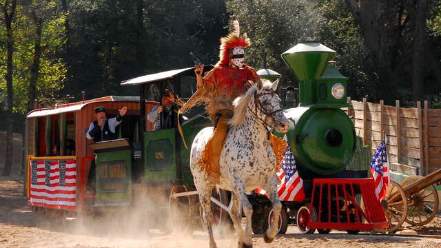 Parc d'attractions avec Ok Corral