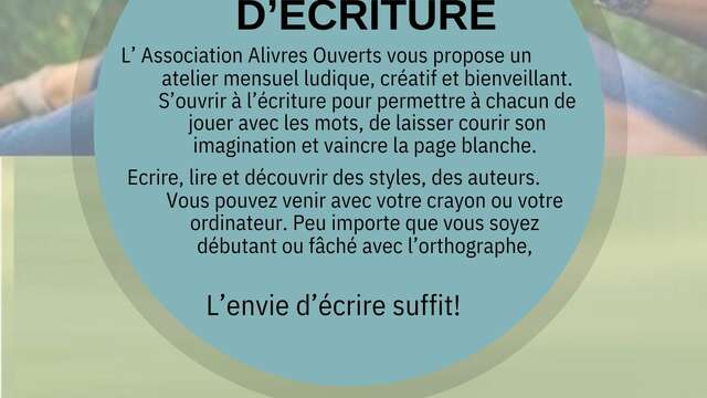 Atelier d'écriture à Peyrins