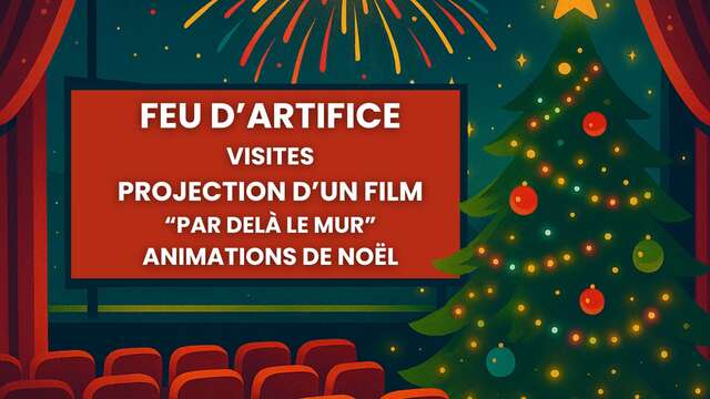 Le parcours du mur de la frontière fête Noël