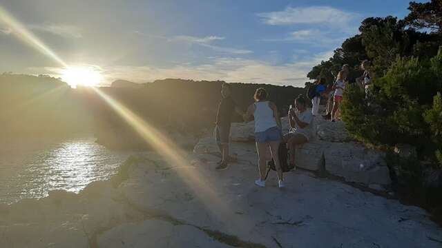 Guided evening walk at the entrance to the calanques