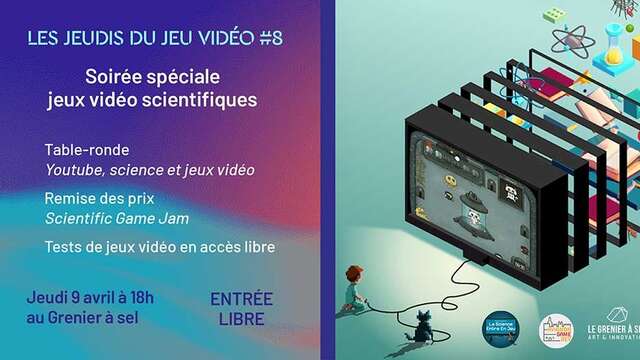 Les jeudis du jeu vidéo #8 - Soirée spéciale jeux vidéo scientifique