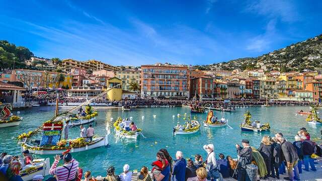 Tag Blumiger Schiffskampf in Villefranche Sur Mer