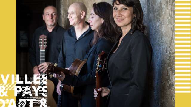 Visite guidé en musique : visite de Montvendre avec Orphis Guitar Quartet