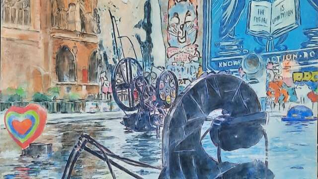 Lavoir Vasserot exhibition - Coby Hurtak, painting and Jean van Weyenbergh, sculpture