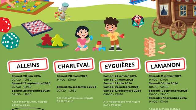 The "Roulotte à jeux" is in Vernègues !