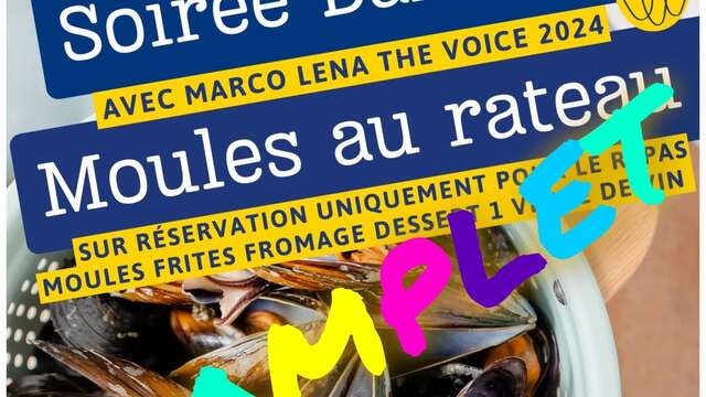 Miesmuscheln vom Rechen – Festkomitee „Comité des Fêtes de la Gare“