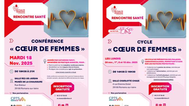 Cycle de conférences Coeur de femmes - Rencontre Santé