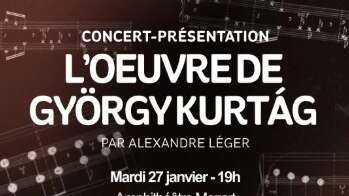 Concert présentation du répertoire de György Kurtág