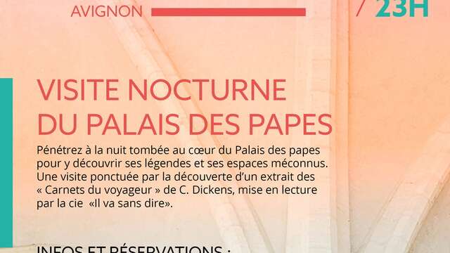 Ombres et Légendes – visite libre nocturne du Palais des Papes