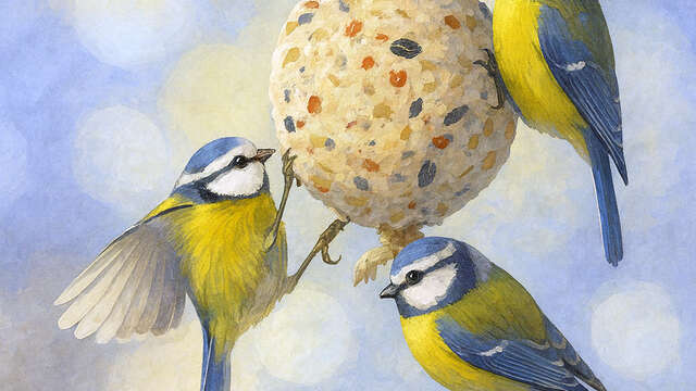 Atelier boule de graine à oiseaux pour l'arbre de Noël