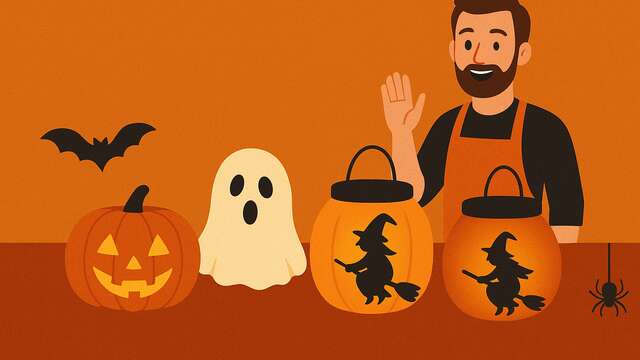 Halloween Special Candle Holder Craft Workshop