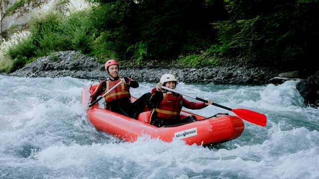 Sortie Canoraft - La rivière du Giffre entre kayak et raft