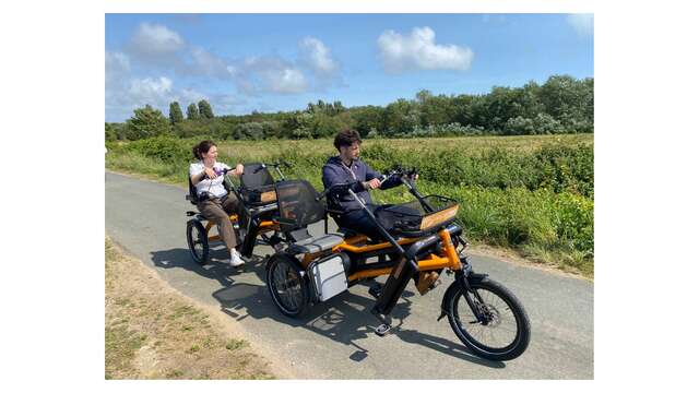 Handi-Bikes: Fun 2 Go mieten, Nebeneinander-Tandem von Holland Bikes