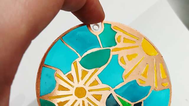 Atelier à l'Oustaou dou païs- porte-clé mimosa