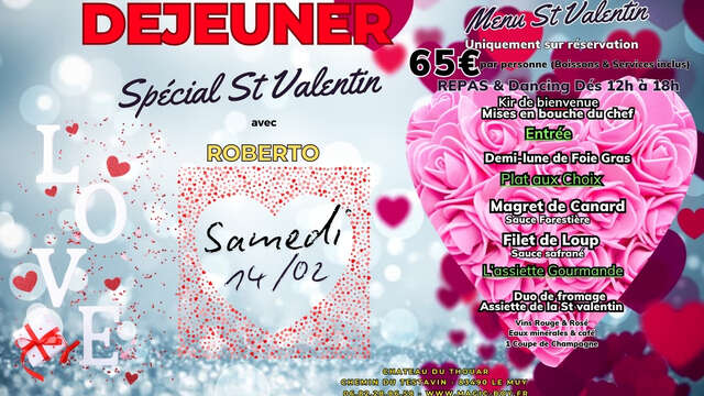Déjeuner Saint Valentin au Thouar