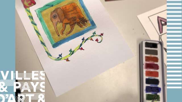 Atelier enluminure  : au pied de la lettre