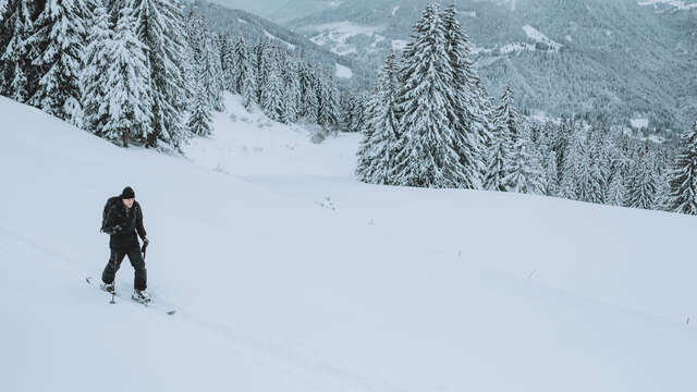 Les Jordières ski touring itinerary