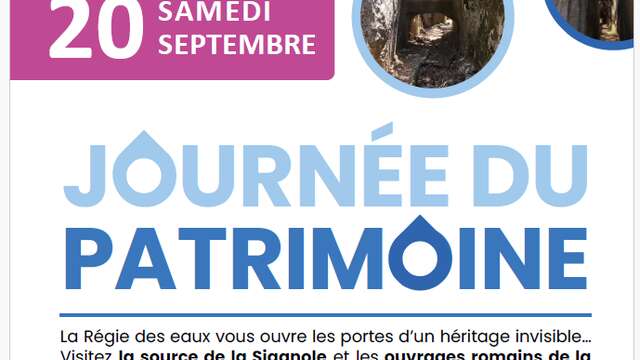 Journées européennes du Patrimoine: visite de la source de la Siagne et Roche Tailée