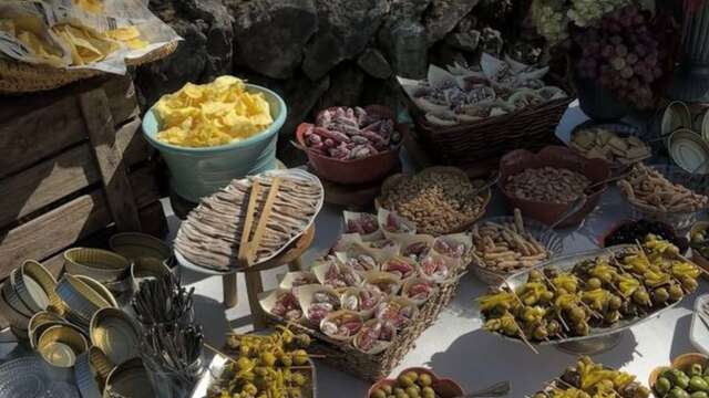 Visite des vignes et banquet dans les oliviers au Château la Valetanne