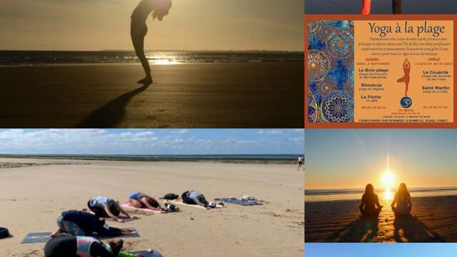 Yoga on the beach at La Couarde