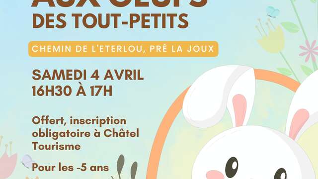 Chasse aux œufs des tout-petits (- de 5 ans)