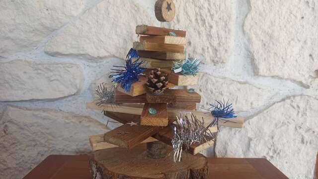 Atelier créatif autour du bois : Sapin de Noël