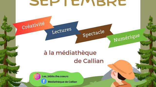 Septembre à la Médiathèque de Callian