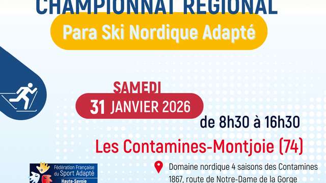 Championnat régional de para ski nordique adapté