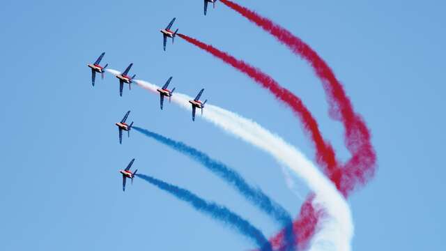 Meeting aérien de la Patrouille de France au Lavandou