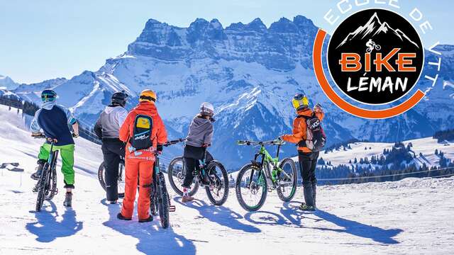 Randonnée VTT électrique sur neige avec Bike Léman