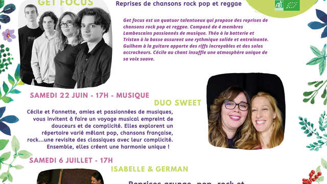 Isabelle et Germain en concert à la Ferme de Cabrières