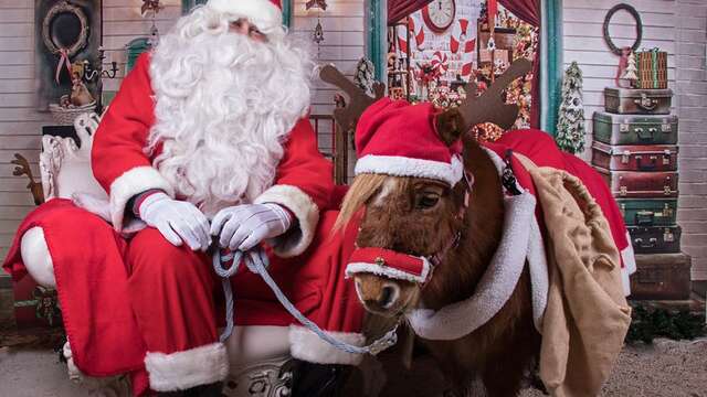 Der Weihnachtsmann auf der Ranch de la Mène