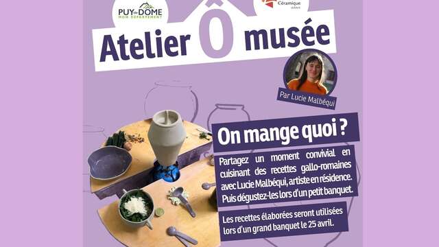 Les Ateliers Ô musée :  "On mange quoi ?" - Atelier cuisine adulte