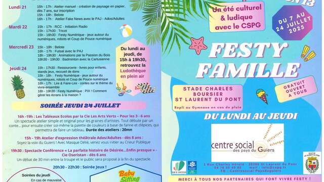 Les lundis avec Festy Famille