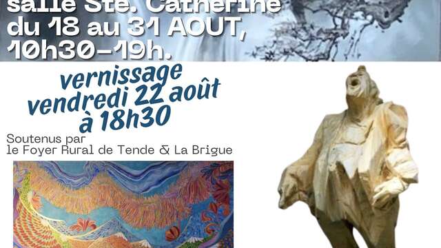 Mostra di dipinti e sculture di Eloïse Belliard, Christine Piquet & Jean-Noël Fessy