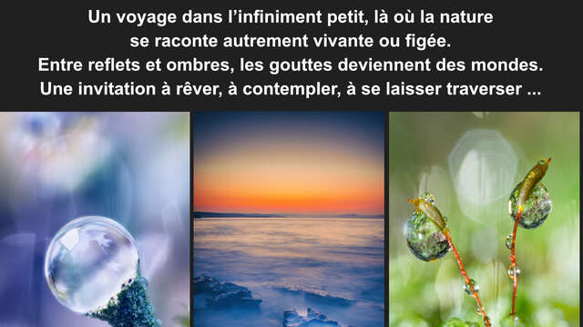 Exposition de photographies "Mille et une gouttes"