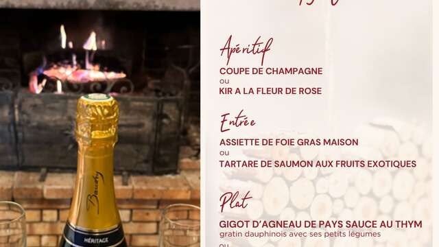 Menu de la Saint Valentin à l'Hôtentique