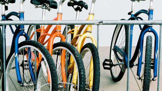 Parking vélos - Plage des Gollandières
