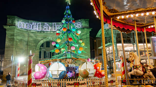 Les allées de Noël et bulles magiques