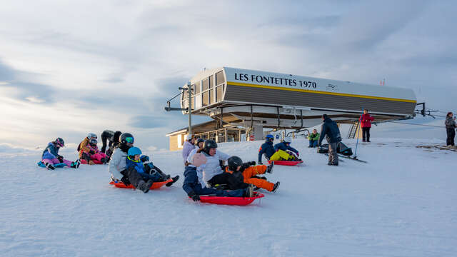 Taille ta courbe - Course de luge à la Joue du Loup