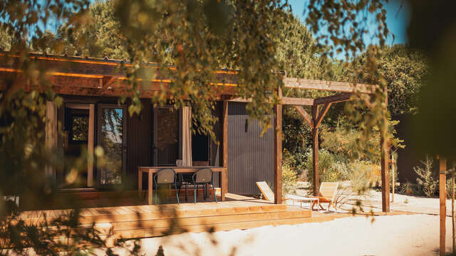 Stay in a luxury beach house or wooden cabin