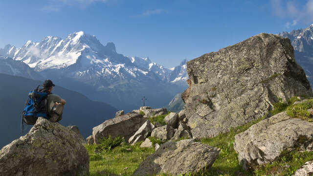 Courte itinérance pédestre de 2 jours sur la Montagne de Loriaz - Etape 1