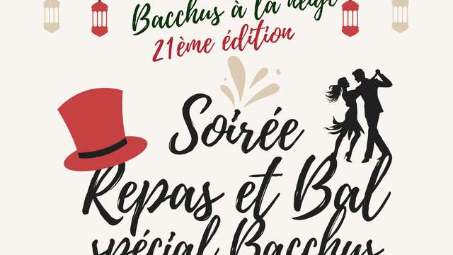 Soirée repas et bal spéciale Bacchus