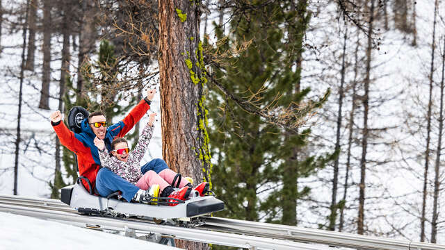 Goûter à la luge du Caribou