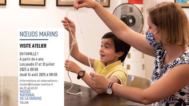 Jeune public - Visite/Atelier famille « Nœuds marins » - Musée de la Marine