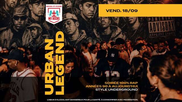 Soirée Urban Legend - 100% Rap