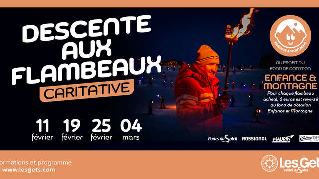 Charity torchlight descent