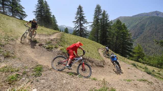 Itinéraire enduro bike park piste noire "La Viso"