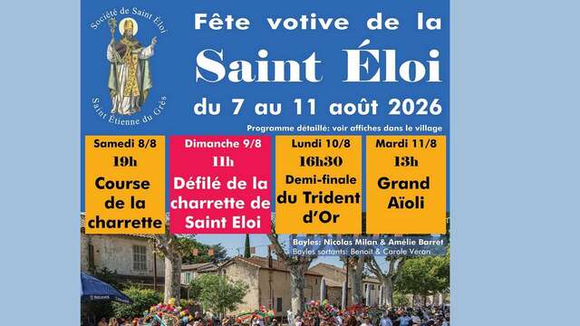 Votivfest des Heiligen Eloi im St. Etienne du Grès