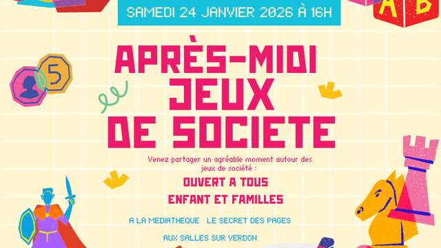 Après-midis "Jeux de société"